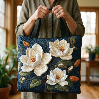 תיק קווילט אמנותי - מגנוליה עדינה